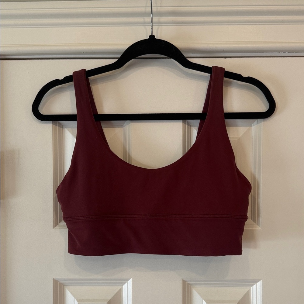 Lululemon Red Merlot Workout Bra - Size 10